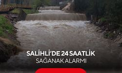 Salihli’yi 24 saatlik sağanak vurdu