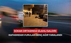 Sokak ortasında silahlı saldırı: Kafasından vurulan genç ağır yaralandı