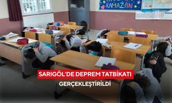 Sarıgöl’de deprem tatbikatı gerçekleştirildi
