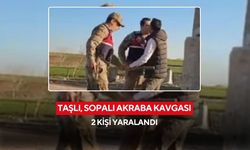 Taşlı, sopalı kavgada 2 kişi yaralandı