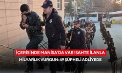 İçerisinde Manisa’da var! Sahte ilanla milyarlık vurgun: 49 şüpheli adliyede