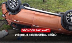 Otomobil takla attı, çok sayıda yaralı var