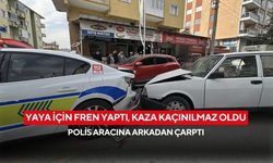 Yaya geçidinde can pazarı! Yayaya yol veren trafik polisine arkadan çarptı..