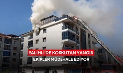 Salihli'de korkutan yangın: Ekipler müdahale ediyor