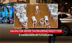Salihli’nin de aralarında olduğu 5 ilçede narkotik operasyonu: 91 bin sentetik ecza ele geçirildi