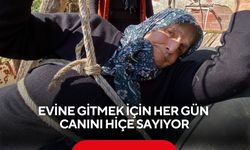82 yaşında bir 'çelik' irade: Evine gitmek için her gün canını hiçe sayıyor