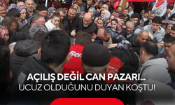 Açılış değil can pazarı... Ucuz olduğunu duyan koştu!
