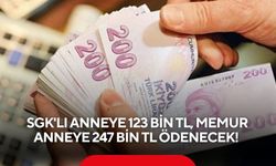 SGK'lı anneye 123 bin TL, memur anneye 247 bin TL ödenecek! Düzenleme kabul edildi