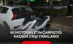İki motosikletin çarpıştığı kazada 3 kişi yaralandı