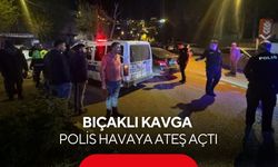Bıçaklı Kavga: Polis havaya ateş açtı, facia önlendi!