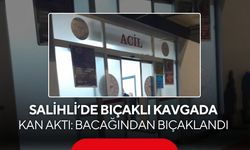 Salihli’de bıçaklı kavgada kan aktı: Bacağından bıçaklandı