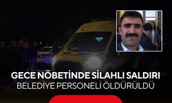 Belediye garajında nöbet tutan personele tüfekli saldırı