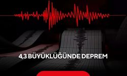 4,3 büyüklüğünde deprem