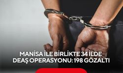 Manisa ile birlikte 34 ilde DEAŞ operasyonu: 198 gözaltı