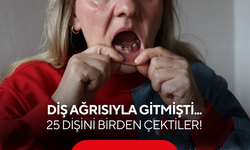 Diş ağrısıyla gitti, ağzında diş kalmadı!