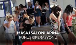 Masaj salonlarına fuhuş operasyonu