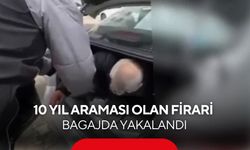 Bagaja saklanarak kaçmaya çalışan firari yakalandı