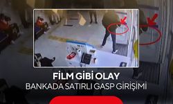 Film gibi olay! Maskeli satırlı şüpheli bankayı bastı! | Şüpheli kaçamadan yakalandı...