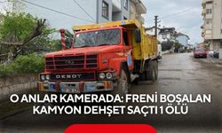 O anlar kamerada: Freni boşalan kamyon dehşet saçtı 1 ölü
