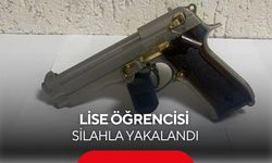 Lise öğrencisi silahla yakalandı