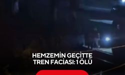 Hemzemin geçitte tren faciası: 1 ölü