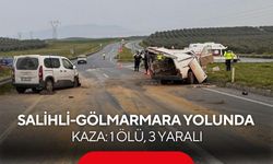 Salihli-Gölmarmara yolunda kaza: 1 ölü, 3 yaralı