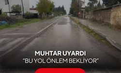 Kazaların eksik olmadığı yola muhtar ve yaralı vatandaş çözüm istedi