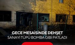 Korku dolu anlar! Sanayi tüpü bomba gibi patladı... 1’i ağır 3 işçi yaralandı