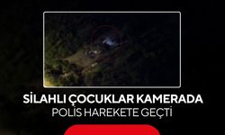 Korkutan görüntüler! Çocuklar boş arsada silahla atış yaptı...