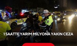 Kural tanımaz motosiklet sürücülerine, 1 saatte yarım milyona yakın ceza...