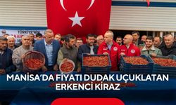Manisa’da erkenci kiraz açık artırmayla satıldı: Fiyat dudak uçuklattı