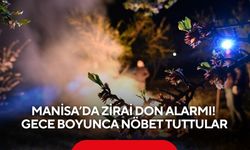 Manisa’da zirai don alarmı! Üreticiler gece boyunca nöbet tuttu
