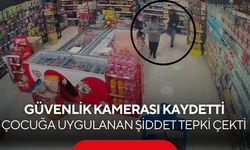 Market ortasında vicdanları yaralayan şiddet! Küçük kız tekme tokat darp edildi...