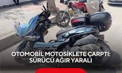 Otomobil motosiklete çarptı: Sürücü ağır yaralı