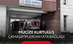 Mucize kurtuluş: Çamaşır ipleri hayata bağladı