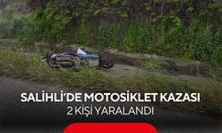 Salihli’de motosiklet kazası: 2 kişi yaralandı