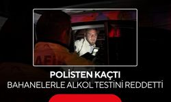Önce telefonu, sonra da kelepçeyi bahane ederek alkol testini reddetti