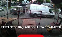 Pastanede başladı, sokakta devam etti... Yankesici kamera kayıtlarından yakalandı | Savunması pes dedirtti...