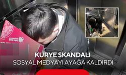 Pes dedirten olay! Kurye pizzayı yedi, asansöre tuvaletini yaptı...