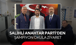 Salihli Anahtar Parti’den şampiyon okula ziyaret