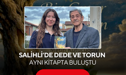 Salihli’de dede ve torun aynı kitapta buluştu