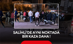 Salihli’de aynı noktada bir kaza daha !