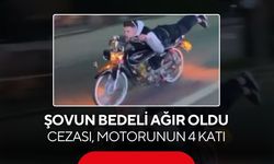 Şovun bedeli ağır oldu! Cezası, motorunun 4 katı...