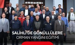 Salihli’de orman yangınlarına karşı gönüllülere sertifika verildi