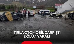 Tırla otomobil çarpıştı: 2 ölü, 1 yaralı