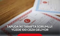 Tapuda iki tarafta sorumlu! Yüzde 100 ceza geliyor