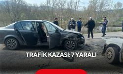 Trafik kazası: 7 yaralı