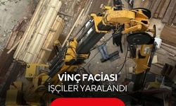Vinç faciası: İşçiler yaralandı