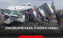 Zincirleme kaza: 1'i ağır 5 yaralı