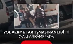 Yol verme tartışması bıçaklı kavgaya dönüştü... O anlar kamerada!